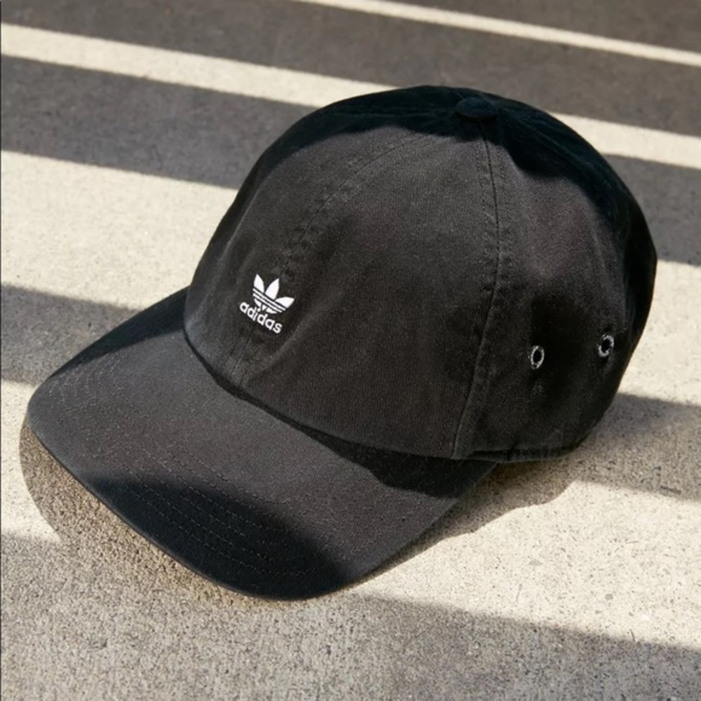 adidas Black Trefoil Dad Hat